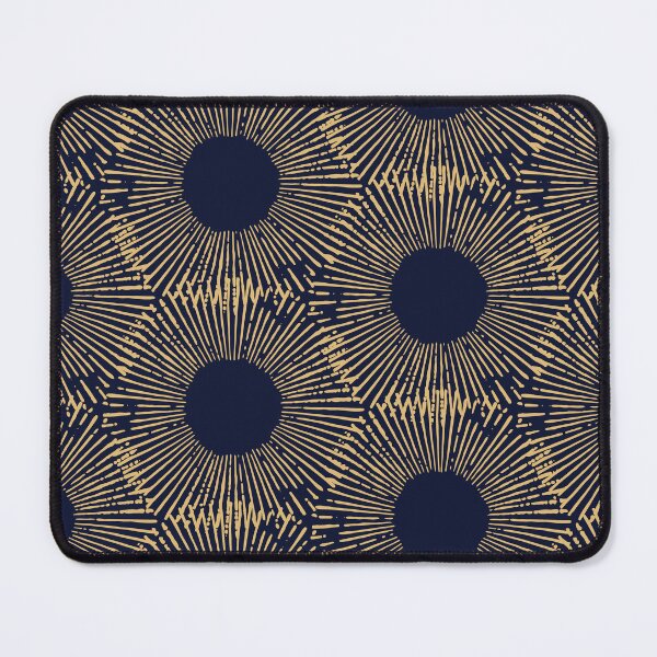 Item preview, Oversized Sunflower Mirage Print - Navy and Gold designed and sold by Daniel Bevis Design.