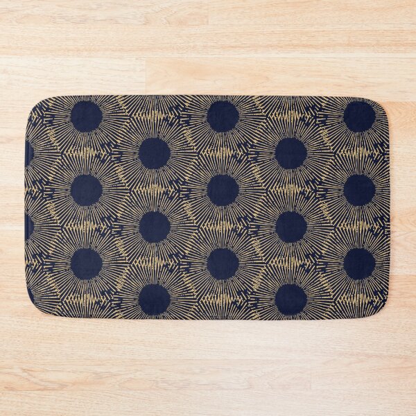 Item preview, Oversized Sunflower Mirage Print - Navy and Gold designed and sold by Daniel Bevis Design.
