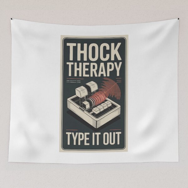 Item preview, Thock Therapy - Mechanical Keyboard Design designed and sold by Art&Fun.
