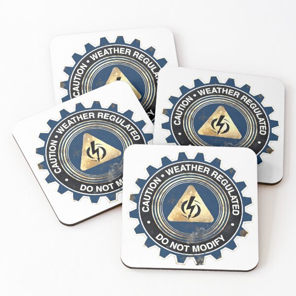 Item preview, Industrial Weather Station Gear Decal designed and sold by octozap.