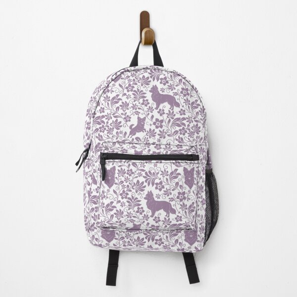Item preview, Longhaired Chihuahua Floral Pattern | Cute Small Dog Aesthetic Design in Lavender designed and sold by WildLakePatterns.