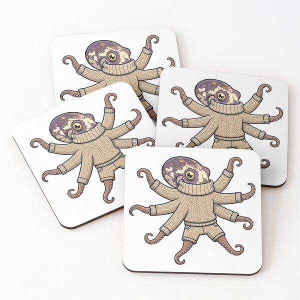 Item preview, Cute Octopus in Sweater and Pants Cartoon designed and sold by octozap.