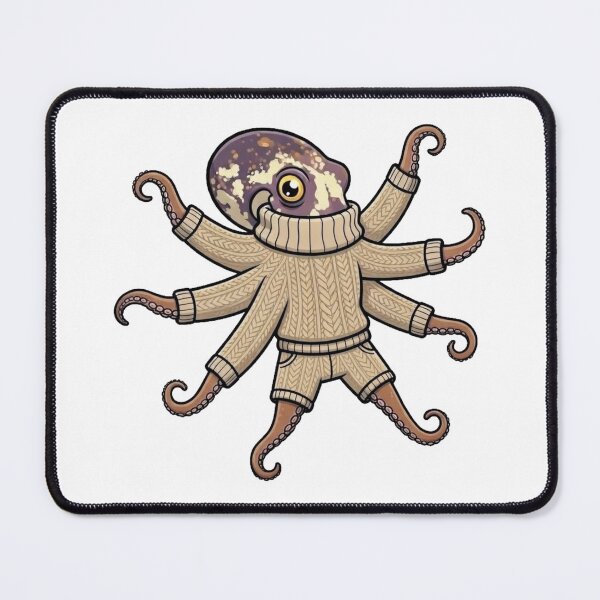 Item preview, Cute Octopus in Sweater and Pants Cartoon designed and sold by octozap.