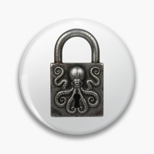 Item preview, Antique Octopus Padlock Pirate Design designed and sold by octozap.