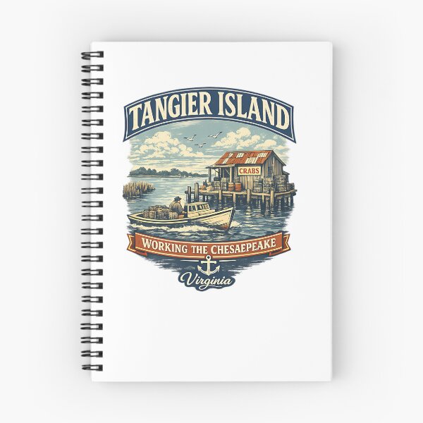 Item preview, Tangier Island Virginia  Working The Chesapeake Vintage Maritime Design designed and sold by nsnindh.