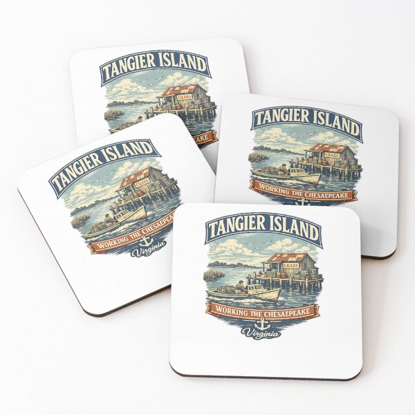 Item preview, Tangier Island Virginia  Working The Chesapeake Vintage Maritime Design designed and sold by nsnindh.