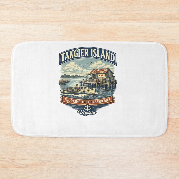 Item preview, Tangier Island Virginia  Working The Chesapeake Vintage Maritime Design designed and sold by nsnindh.