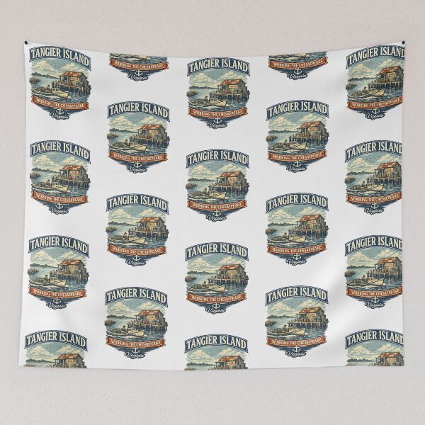 Item preview, Tangier Island Virginia  Working The Chesapeake Vintage Maritime Design designed and sold by nsnindh.