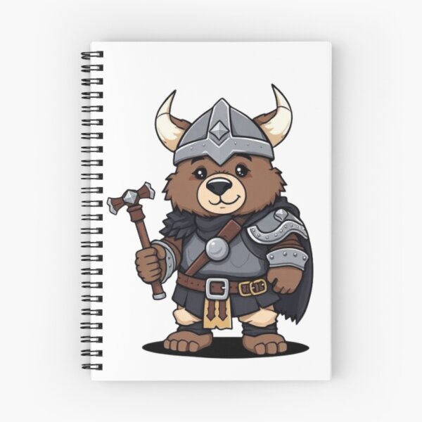 Item preview, Cute Viking Bear Warrior Fantasy Medieval Cartoon Design designed and sold by Ayymann21.