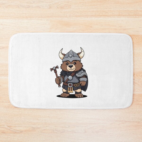 Item preview, Cute Viking Bear Warrior Fantasy Medieval Cartoon Design designed and sold by Ayymann21.