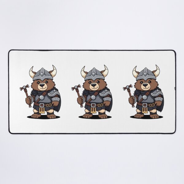 Item preview, Cute Viking Bear Warrior Fantasy Medieval Cartoon Design designed and sold by Ayymann21.