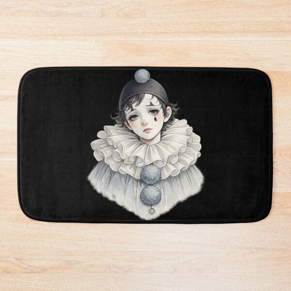 Item preview, Pierrot Sad Clown Melancholy Portrait Illustration designed and sold by DjFreeq.