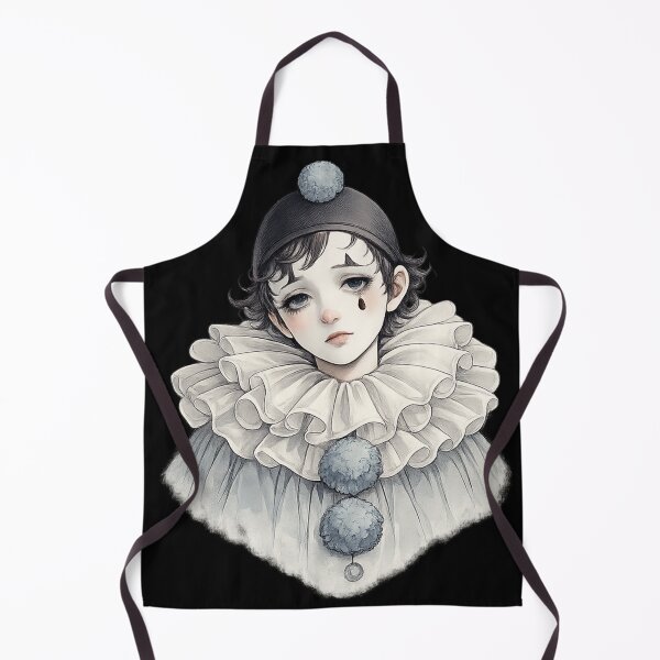 Item preview, Pierrot Sad Clown Melancholy Portrait Illustration designed and sold by DjFreeq.
