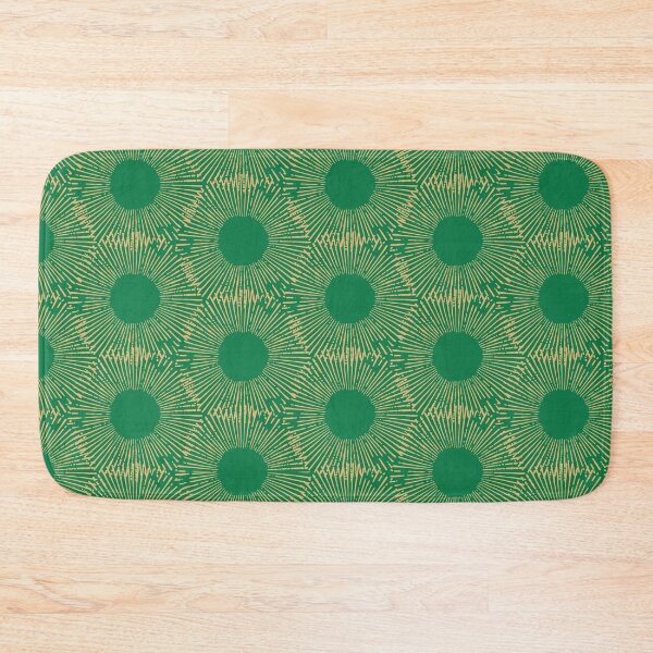 Item preview, Oversized Sunflower Mirage Print - Emerald Green and Gold designed and sold by Daniel Bevis Design.