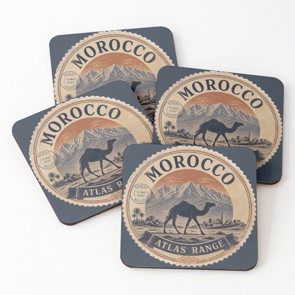 Item preview, Morocco Atlas Range Camel Travel Sticker designed and sold by The Digital Compass.