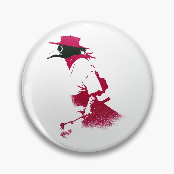 Item preview, Mysterious Plague Doctor Mask Retro Ink Stencil Design designed and sold by EdvvinStudios.