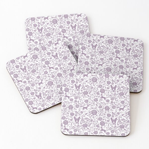 Item preview, Basenji Floral Pattern | Elegant Botanical Dog Design Lavender designed and sold by WildLakePatterns.