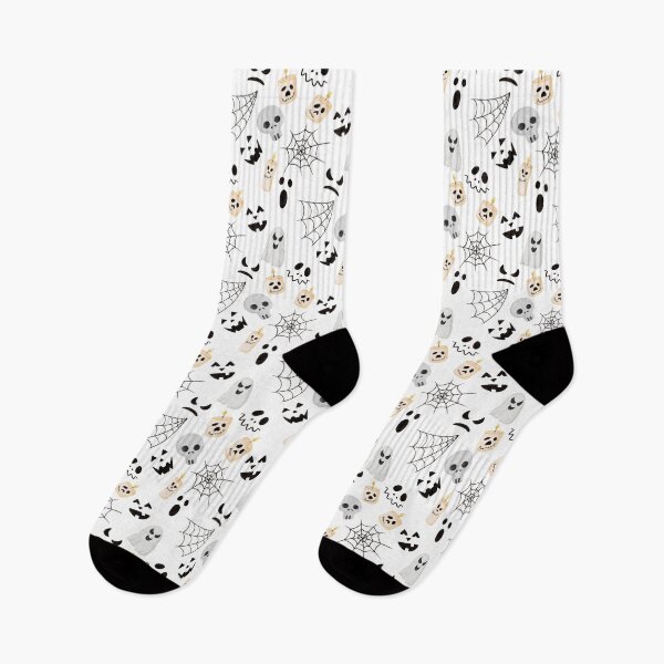 Item preview, Cute Watercolor Ghosts Skulls and Candles Spooky Halloween Pattern designed and sold by svitlaarty.