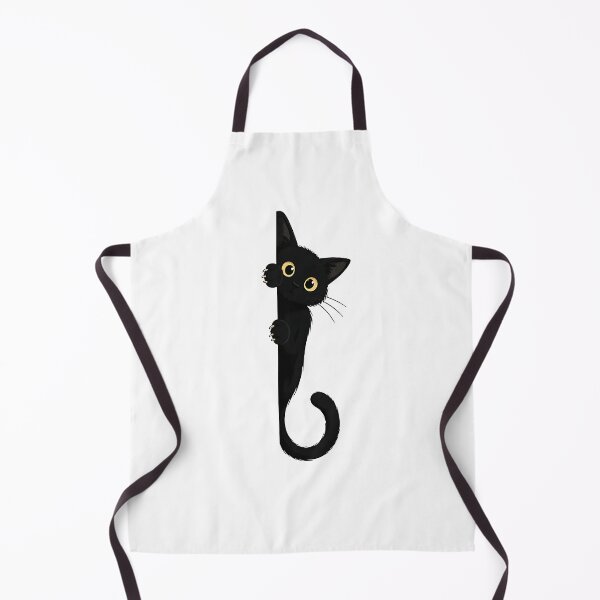 Item preview, Curious Black Cat Peeking - Cute Corner Kitty designed and sold by Jaideep Walia.