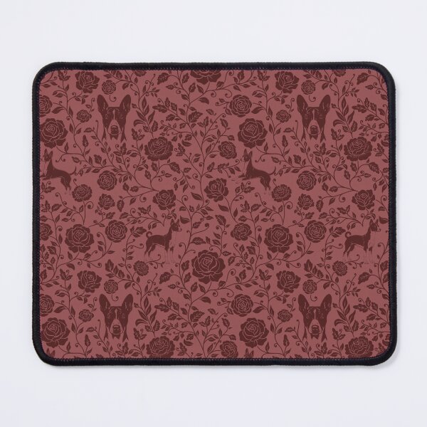 Item preview, Basenji Floral Pattern | Elegant Botanical Dog Design Red designed and sold by WildLakePatterns.