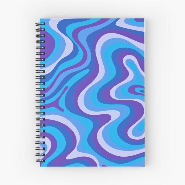Item preview,  Liquid Swirl Retro Abstract in purple and blue tones, Light Blush, Cream, and White designed and sold by Differenceee.