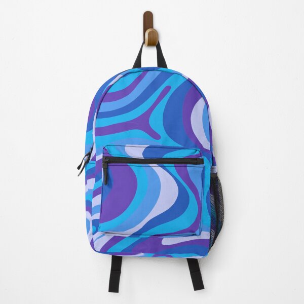 Item preview, Liquid Swirl Retro Abstract in purple and blue tones, Light Blush, Cream, and White designed and sold by Differenceee.
