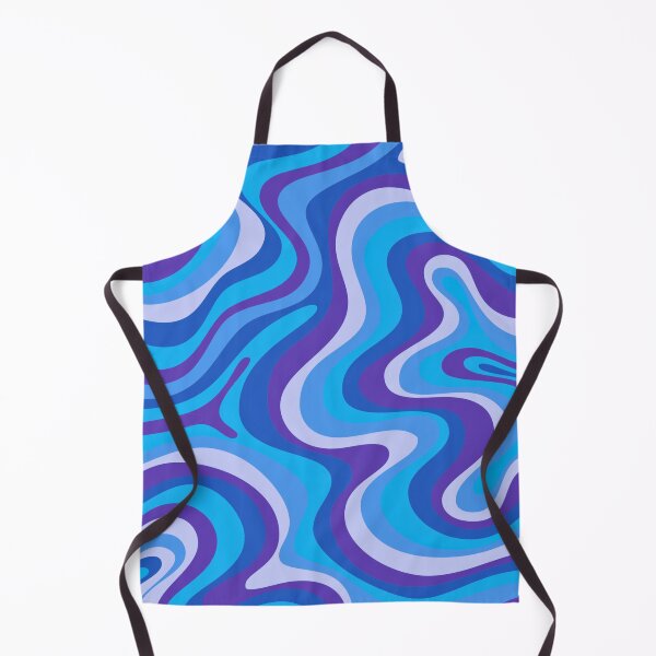 Item preview, Liquid Swirl Retro Abstract in purple and blue tones, Light Blush, Cream, and White designed and sold by Differenceee.