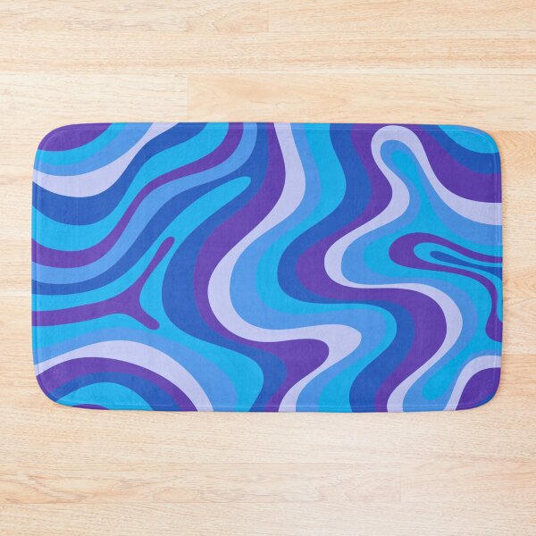 Item preview,  Liquid Swirl Retro Abstract in purple and blue tones, Light Blush, Cream, and White designed and sold by Differenceee.