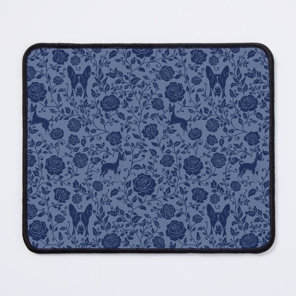 Item preview, Basenji Floral Pattern | Elegant Botanical Dog Design Blue designed and sold by WildLakePatterns.