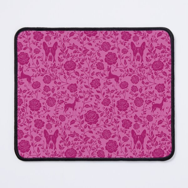 Item preview, Basenji Floral Pattern | Elegant Botanical Dog Design Pink designed and sold by WildLakePatterns.