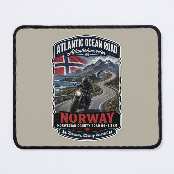 Item preview, Atlantic Ocean Road Norway Atlanterhavsvegen Sticker TShirt 13 designed and sold by OuterShellUK.