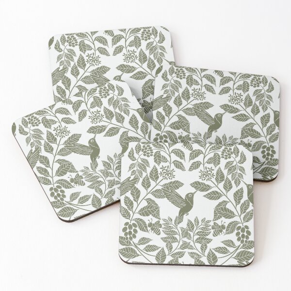 Item preview, Coffee plants, coffee garden, hummingbird and bees, coffee arabica  designed and sold by DColourMuse.