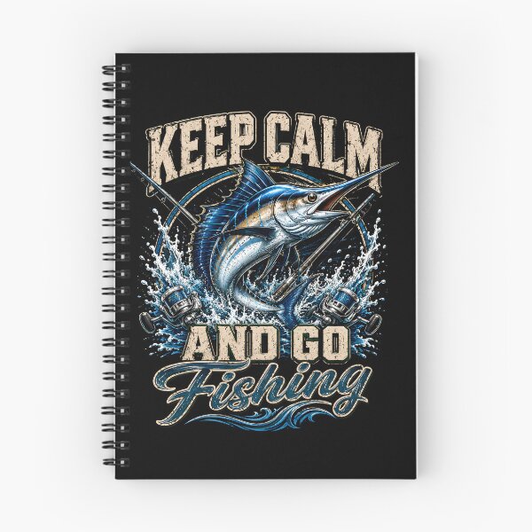 Item preview, Keep Calm and Go Fishing Funny Marlin Deep Sea Fishing designed and sold by THREE LITTLE BEANS.