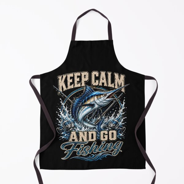 Item preview, Keep Calm and Go Fishing Funny Marlin Deep Sea Fishing designed and sold by THREE LITTLE BEANS.