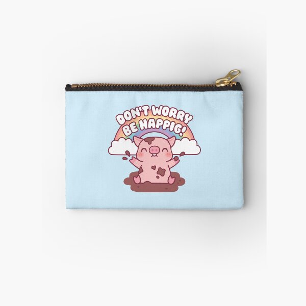Item preview, Cute Pig Playing In Mud Don't Worry Be Happig designed and sold by rustydoodle.