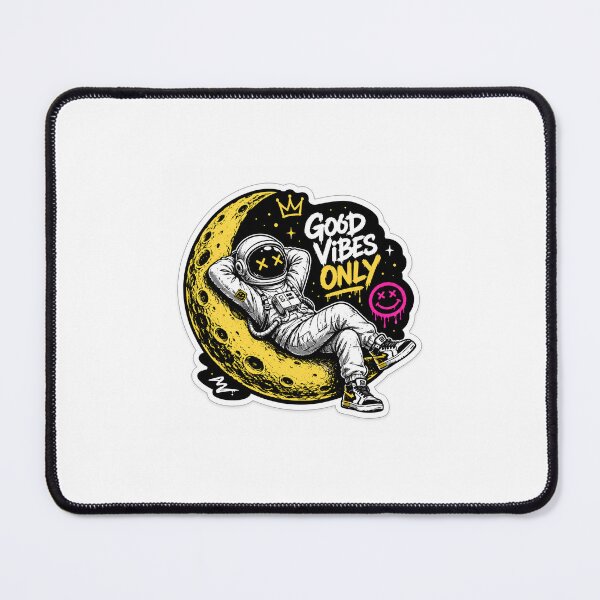 Item preview, Good Vibes Only Astronaut Sticker designed and sold by Revanthshoppy.