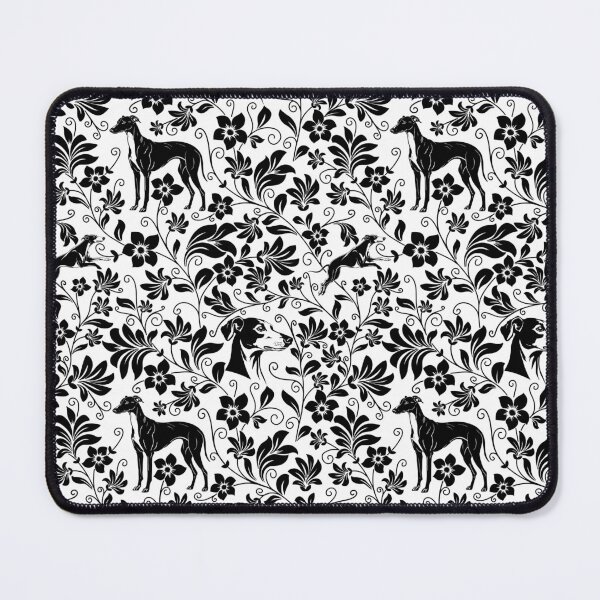 Item preview, Greyhound Floral Pattern | Elegant Botanical Dog Design Black designed and sold by WildLakePatterns.