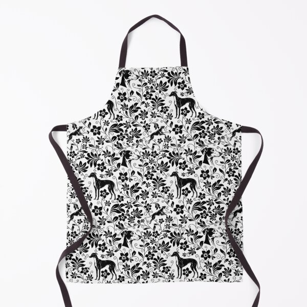 Item preview, Greyhound Floral Pattern | Elegant Botanical Dog Design Black designed and sold by WildLakePatterns.