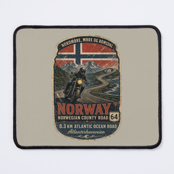 Item preview, Atlantic Ocean Road Norway Atlanterhavsvegen Sticker TShirt 14 designed and sold by OuterShellUK.