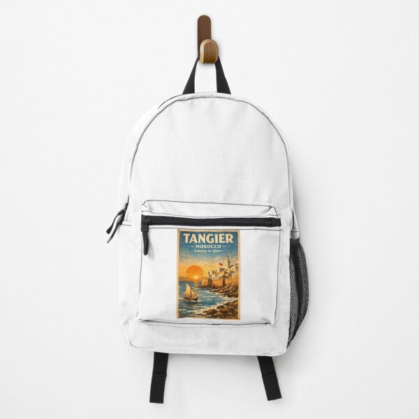 Item preview, Tangier Morocco Vintage Travel Poster Gateway To Africa Sunset Coastal Art designed and sold by nsnindh.