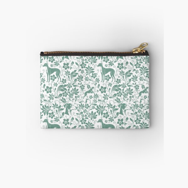 Item preview, Greyhound Floral Pattern | Elegant Botanical Dog Design Green designed and sold by WildLakePatterns.