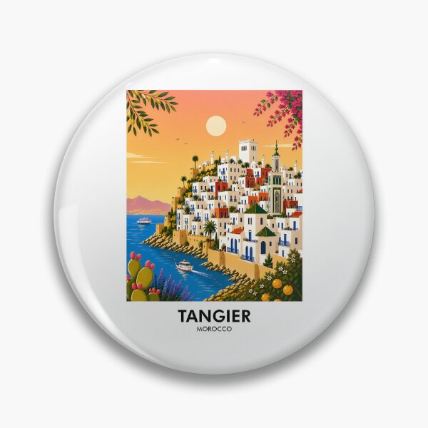 Item preview, Tangier Retro Travel Print designed and sold by nsnindh.
