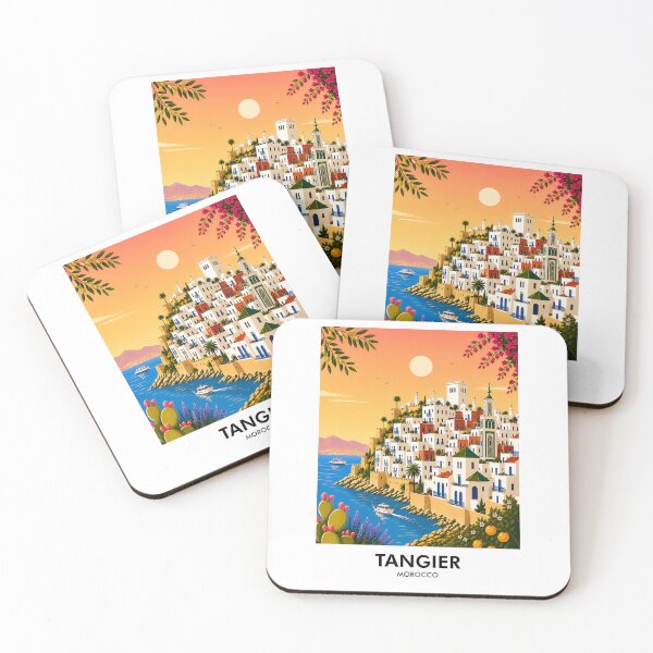 Item preview, Tangier Retro Travel Print designed and sold by nsnindh.