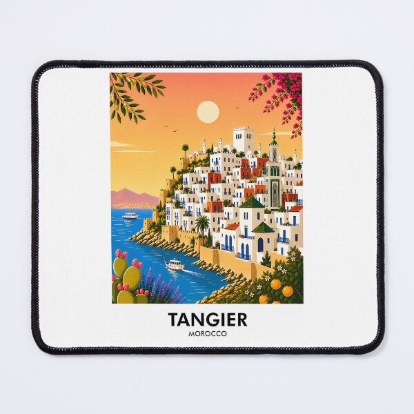Item preview, Tangier Retro Travel Print designed and sold by nsnindh.