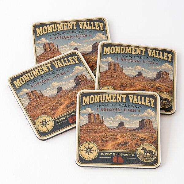 Item preview, Monument Valley Vintage Travel Sticker | Arizona & Utah Desert Adventure designed and sold by naturalsurvival.