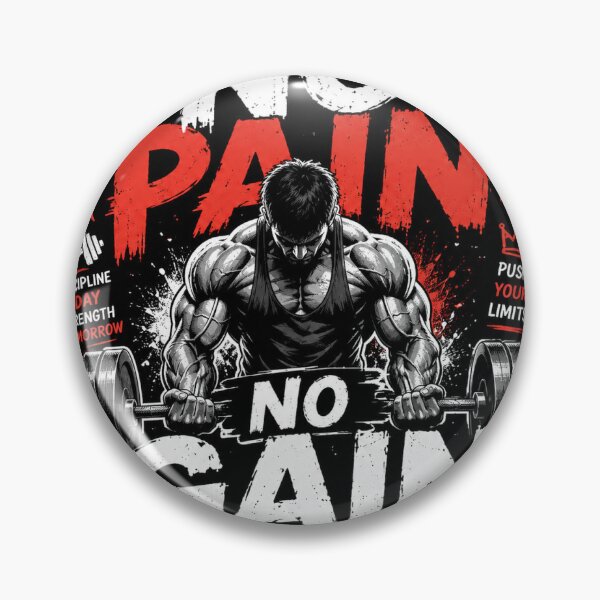 Item preview, No Pain No Gain – Discipline Builds Strength designed and sold by Kushwaha18.