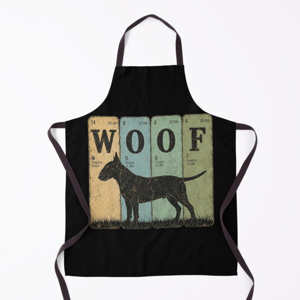 Item preview, WOOF Vintage Bull Terrier Dog Retro Distressed Graphic designed and sold by THREE LITTLE BEANS.