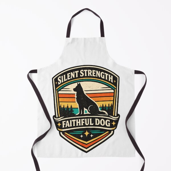 Item preview, Retro Sunset Faithful Dog Strength Emblem designed and sold by SoyLamderma.