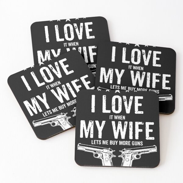 Item preview, I Love It When My Wife Lets Me Buy More Guns - Funny Gun Owner Husband designed and sold by keviacevarya.