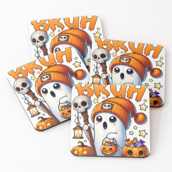 Item preview, Funny Bruh Ghost Halloween Cute Ghost Trick Or Treat Candy Kids designed and sold by EzekielDea.